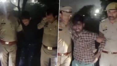 Ghaziabad Encounter: Police Nab Three Robbery Suspects After Gunfight, Recover Stolen Mobiles and Weapons (Watch Videos)