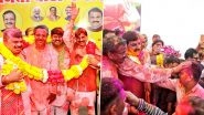 Holi 2025: Madhya Pradesh CM Mohan Yadav Celebrates Holi at His Residence (See Pics)