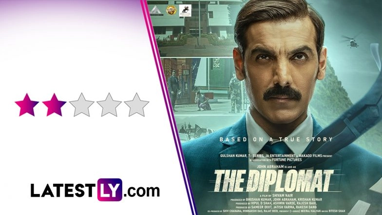 &lsquo;The Diplomat&rsquo; Movie Review: John Abraham and Sadia Khateeb&rsquo;s Cross-Border Drama Deserves a Slicker Storytelling Approach (LatestLY Exclusive)