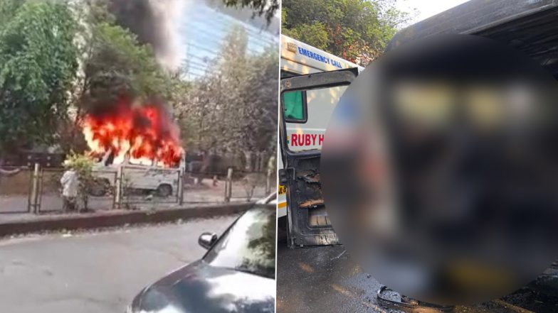 Pune: 4 Killed, 6 Injured After Minibus Catches Fire in Hinjewadi Area, Disturbing Videos and Pics Surface