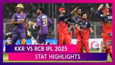 KKR vs RCB IPL 2025 Stat Highlights: Virat Kohli, Phil Salt, Bowlers Power RCB to Big Win in Tournament Opener