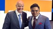 ICC Chairman Jay Shah Meets FIFA President Gianni Infantino During 144th International Olympic Committee Session