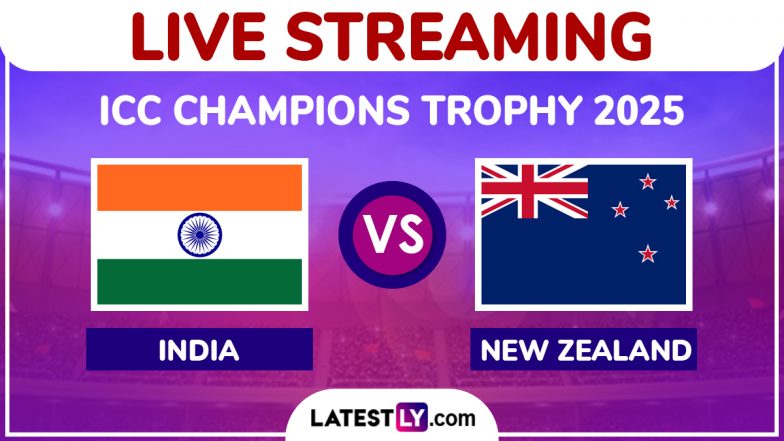 India vs New Zealand Free Live Streaming Online, ICC Champions Trophy 2025: How To Watch IND vs NZ CT Cricket Match Live Telecast on TV?