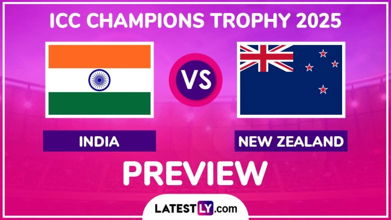 India National Cricket Team vs New Zealand National Cricket Team Champions Trophy 2025 Preview