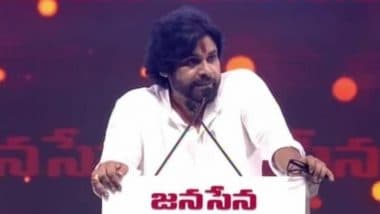 ‘Why Oppose Hindi but Profit From Dubbing Movies in It?’: Janasena Party Chief and Andhra Pradesh Deputy CM Pawan Kalyan Slams Tamil Nadu Leaders Over NEP Row (Watch Video)