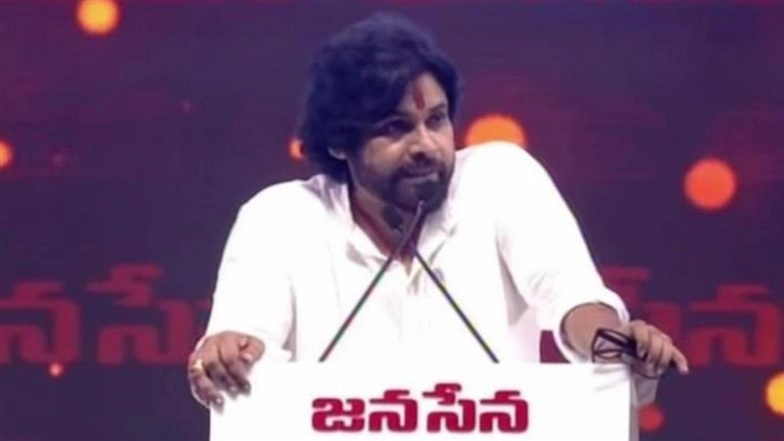 ‘Why Oppose Hindi but Profit From Dubbing Movies in It?’: Janasena Party Chief and Andhra Pradesh Deputy CM Pawan Kalyan Slams Tamil Nadu Leaders Over NEP Row (Watch Video)