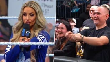 ‘Your Dad Had A Poster Of Me On His Wall’: Trish Stratus References Family in Crowd While Talking About Generational Impact She Has During WWE Friday Night Smackdown Episode (Watch Video)