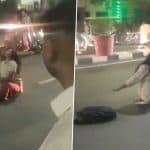 Lucknow: Woman Sits in Middle of Road, Twirls Head and Swings Arms Outside Lohia Hospital in Vibhuti Khand; Police Respond After Video Goes Viral