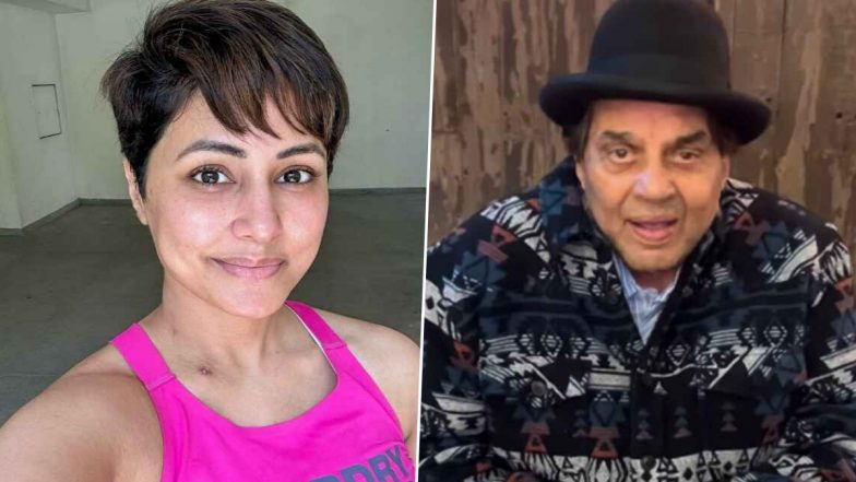 Hina Khan Receives Surprise Video Call From ‘OG Superman of India’ Dharmendra Amid Breast Cancer Battle (View Pic)