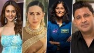 &lsquo;Welcome Sunita!&rsquo;: Karisma Kapoor, Rakul Preet Singh, Manoj Muntashir and Other Celebs Celebrate Sunita Williams&rsquo; Historic Return to Earth From the ISS