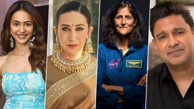 ‘Welcome Sunita!’: Karisma Kapoor, Rakul Preet Singh, Manoj Muntashir and Other Celebs Celebrate Sunita Williams’ Historic Return to Earth From the ISS