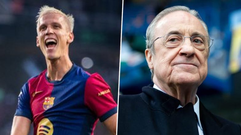 Real Madrid President Florentino Perez Helped FC Barcelona in Dani Olmo's Registration: Report