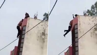 Bulandshahr: Man Brutally Beaten, Hung From Roof of 3-Storey Building in UP’s Anupshahr; Police Respond After Video Goes Viral