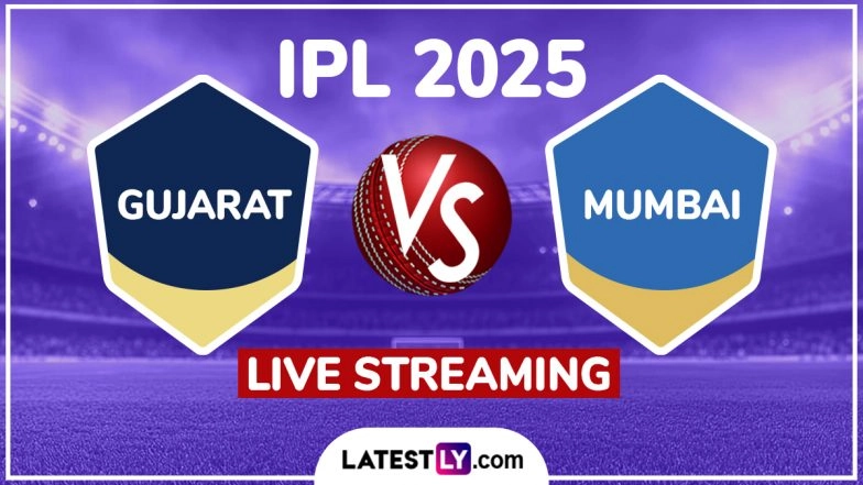 Gujarat Titans vs Mumbai Indians IPL 2025 Free Live Streaming Online: How To Watch GT vs MI Indian Premier League T20 Cricket Match Live Telecast on TV?