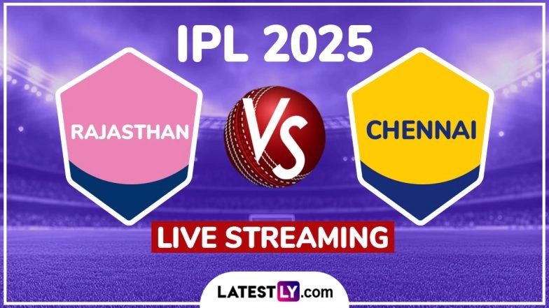 Rajasthan Royals vs Chennai Super Kings IPL 2025 Free Live Streaming Online: How To Watch RR vs CSK Indian Premier League T20 Cricket Match Live Telecast on TV?