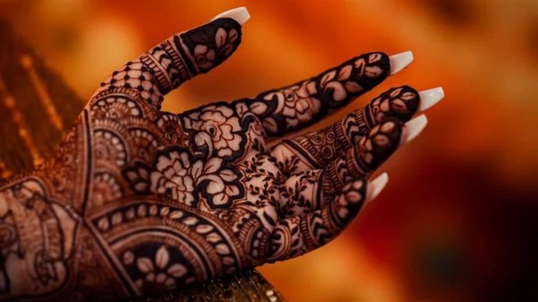 Easy Mehndi Designs For Eid 2025: Beautiful Arabic Henna Patterns and Traditional Mehendi Motifs To Adorn Your Hands on Eid-al-Fitr (Watch Videos)