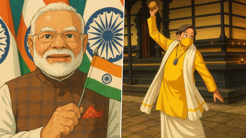 Government Shares Pictures of PM Narendra Modi in AI-Generated Studio Ghibli Style