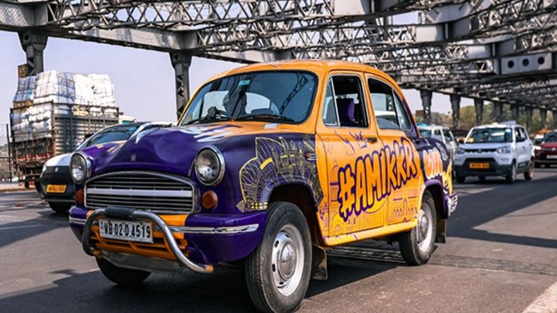 IPL 2025: KKR’s Indian Premier League 2024 Trophy Tours Kolkata in Iconic Yellow Ambassador Taxi