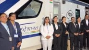 International Women's Day 2025: All Women Crew Operates Vande Bharat Express for First Time (Watch Video)