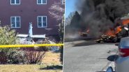 Pennsylvania Plane Crash: Small Plane With 5 People Aboard Crashes Near Lancaster Airport in Manheim Township in US (See Pics and Video)