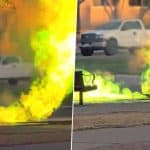 Texas Tech Campus Fires: ‘Green Flames’ Seen in Lubbock; Power Outage, Gas Odor Reported (Watch Video)