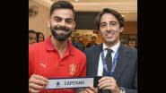 Virat Kohli Presented With Traditional Serie A Captain’s Armband by Michele Ciccarese During RCB Innovation Lab Event Ahead of IPL 2025 (See Pic)