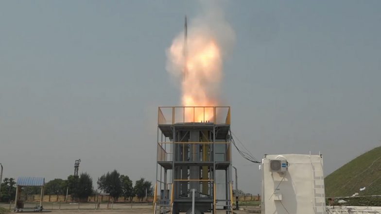 VLSRSAM Missile: DRDO, Navy Successfully Test Indigenously Developed Vertically Launched Short Range Missile System off Odisha Coast (See Pics and Videos)
