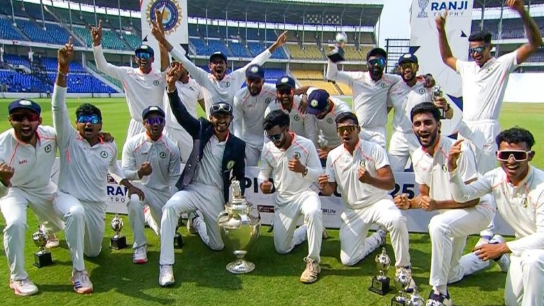 VCA Announces Cash Reward for Ranji Trophy 2024–25 Winning Side, Felicitates Akshay Wakhare 