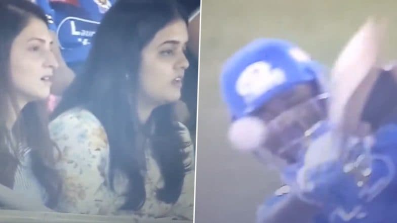 Suryakumar Yadav슬롯사이트s Wife Devisha Shetty Looks Concerned After Mumbai Indians Batter Gets Hit on Helmet During GT vs MI IPL 2025 Match (Watch Video)
