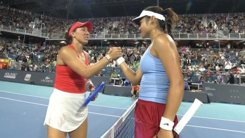 Miami Open 2025: Jessica Pegula Topples Emma Raducanu To Set Semifinal Clash With Teenager Alexandra Eala