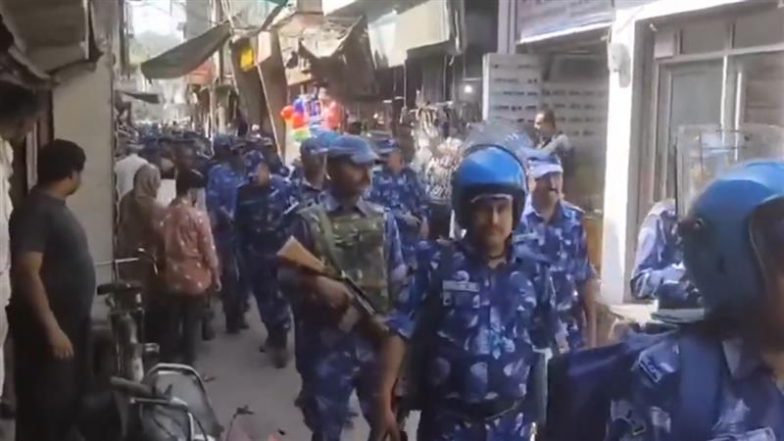 Uttar Pradesh: No Friday Namaz on Roads, Police Conduct Flag March in Sambhal
