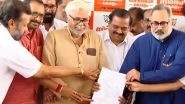 Kerala: Former Union Minister Rajeev Chandrasekhar Files Nomination for State BJP Chief (Watch Video)