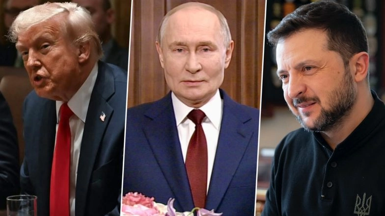 Russia-Ukraine Peace Deal: White House Considers Inviting Volodymyr Zelensky to Donald Trump-Vladimir Putin Alaska Summit Amid Ceasefire Discussions, Say Reports