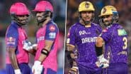 RR vs KKR Likely Playing XIs: Check Predicted Lineups With Impact Players for Rajasthan Royals vs Kolkata Knight Riders IPL 2025 Match 6