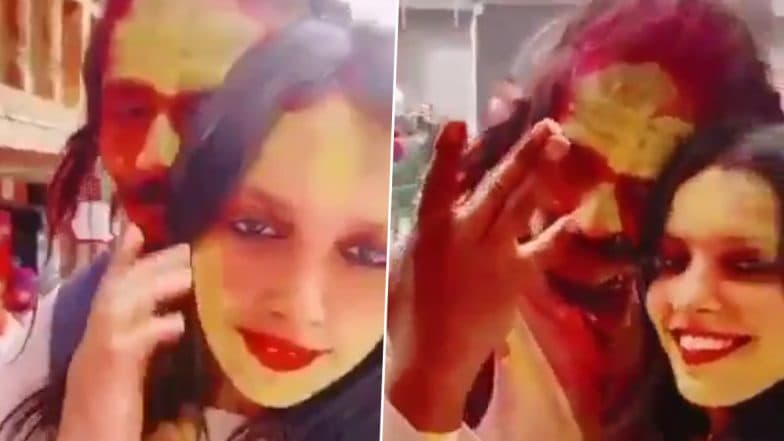 Saurabh Rajput Murder Case: Accused Muskan Rastogi and Sahil Gupta Seen Celebrating Holi Together Days After Horrific Meerut Killing (Watch Video)