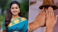 ‘Mookuthi Amman’ Actress MG Abhinaya Gets Engaged to Her Long-Time Beau in Intimate Temple Ceremony (See Pic)