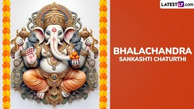 Bhalachandra Sankashti Chaturthi 2025 Wishes, Images and HD Wallpapers: Share Photos of Lord Ganesha, Messages and Greetings To Celebrate the Auspicious Day