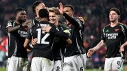 UEFA Champions League 2024&ndash;25: Martin Odegaard Scores Brace As Arsenal Secures Record 7&ndash;1 Away Win Against PSV Eindhoven