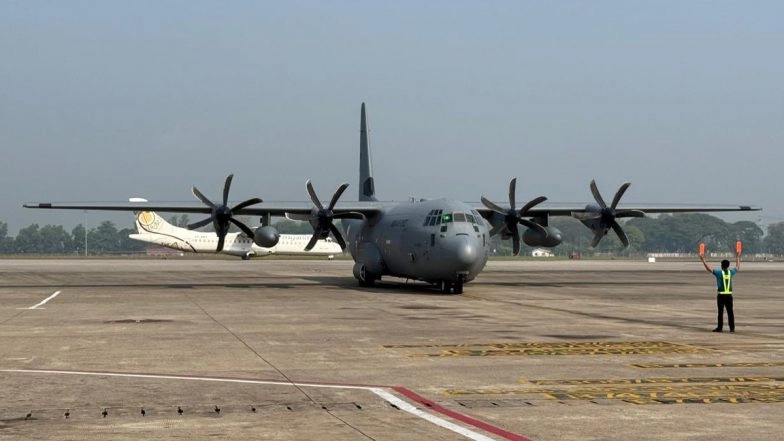 1st Tranche of 15 Tonnes of Relief Material From India Lands in Quake-Hit Myanmar