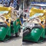 Bengaluru Road Accident: Auto Driver, Passenger Killed As Vehicle Gets Crushed Between 2 BMTC Buses in Banashankari (Watch Video)