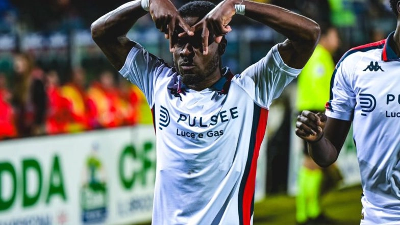 West Ham-Loanee Maxwel Cornet on Song To Rescue Point for Genoa Against Cagliari 