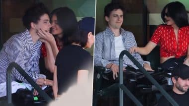 Kylie Jenner Attends Indian Wells 2025 With Boyfriend Actor Timothee Chalamet and Supermodel Sister Kendall Jenner (Watch Video)