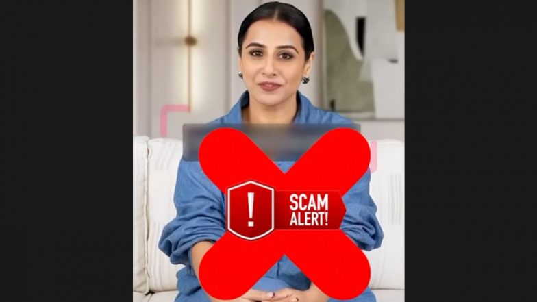Vidya Balan Latest Victim of Deepfake Menace: The ‘Kahaani’ Actress Alerts Fans Against Misuse of AI, Urges Caution Against Misleading Content After Her Fake Video Goes Viral
