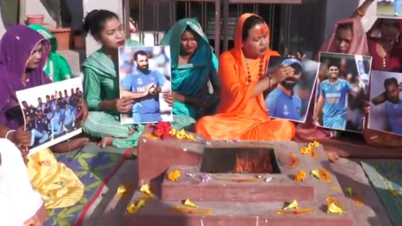 India vs New Zealand ICC Champions Trophy 2025 Final: Transgender Community in Prayagraj Perform ‘Havan’ for Team India’s Victory (Watch Video)
