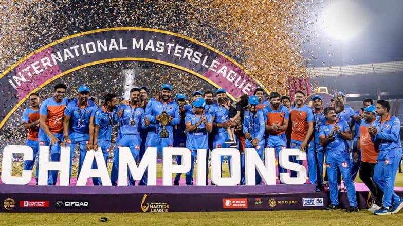 IML T20 2025: Sachin Tendulkar-Led India Masters Beat West Indies Masters by Six Wickets in Final 