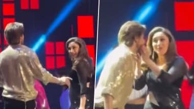 Shah Rukh Khan-Madhuri Dixit Take Fans on Nostalgic Ride As They Recreate Their Iconic ‘Koi Ladki Hai’ Song at IIFA 2025; Video Goes Viral – WATCH