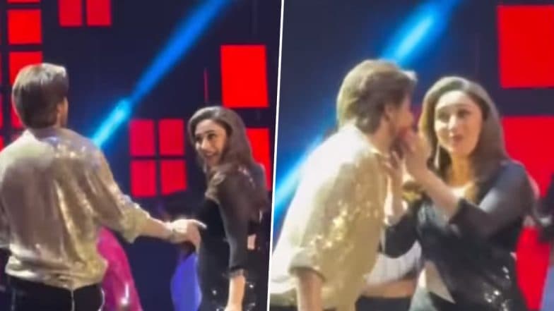 Shah Rukh Khan-Madhuri Dixit Take Fans on Nostalgic Ride As They Recreate Their Iconic ‘Koi Ladki Hai’ Song at IIFA 2025; Video Goes Viral – WATCH