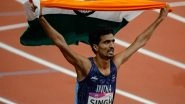 Asian Athletics Championships 2025: Gulveer Singh Wins Gold Medal in Men&rsquo;s 10,000M Race; Bronze for Race Walker Servin Sebastian (Watch Video)