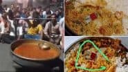 Hyderabad: Razor Blade Found in Curry at Osmania University Hostel, Students Protest (See Pics and Video)