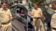 Mumbai: 2 Men Posing As Cops Caught Collecting Donations Near Nahar Amrit Shakti in Chandivali, Video Surfaces